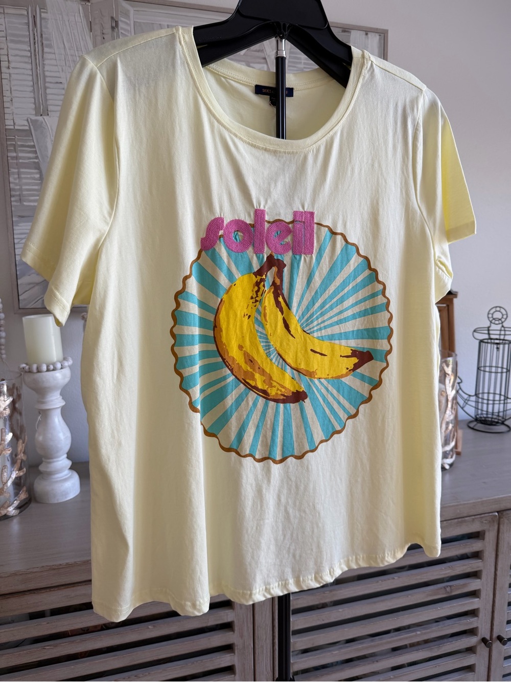 Skies Are Blue Yellow Banana Graphic Tee